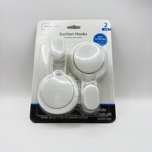 Mainstays 2-Pack Suction Hooks Easy to Install No Tools Required